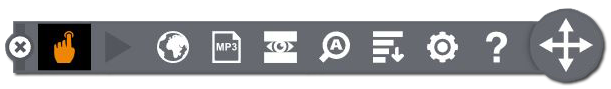 A graphic of the BrowseAloud toolbar