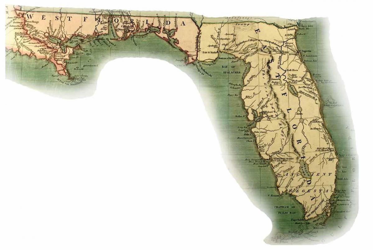 A map of Florida, circa 1806
