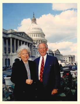 Sam and Martha Gibbons in Washington, D.C., in the 1980s