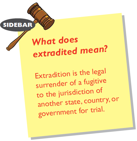 What does extradited mean? Extradition is the legal surrender of a fugitive to the jurisdiction of another state, country, or government for trial.