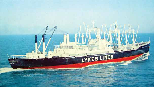 A Lykes Bros. Steamship Company ship