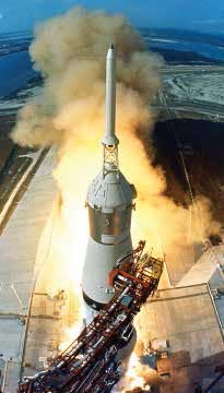 A rocket lifting-off at Cape Canaveral