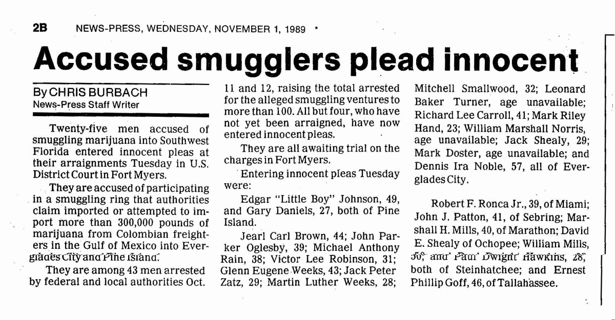 HEADLINE: Accused smugglers plead innocent