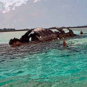The remains of Carlos Lehder’s Norman’s Cay hideaway