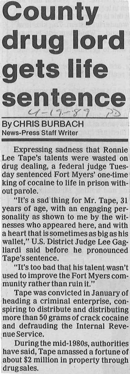 HEADLINE: County drug lord gets life sentence