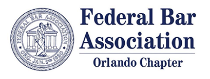 This is the logo for the Orlando Chapter of the Federal Bar Association. 