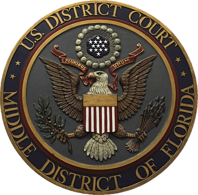 This is the seal for the United States District Court for the Middle District of Florida.